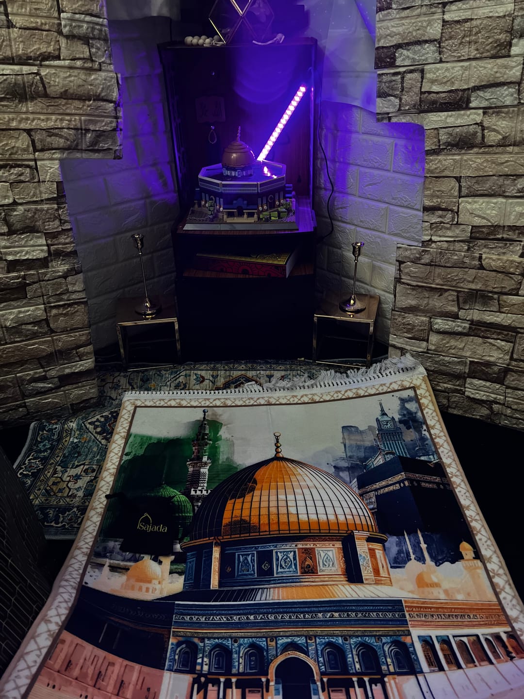 Customer photo review of Al-Haramain & Al-Aqsa  Padded Prayer Mat