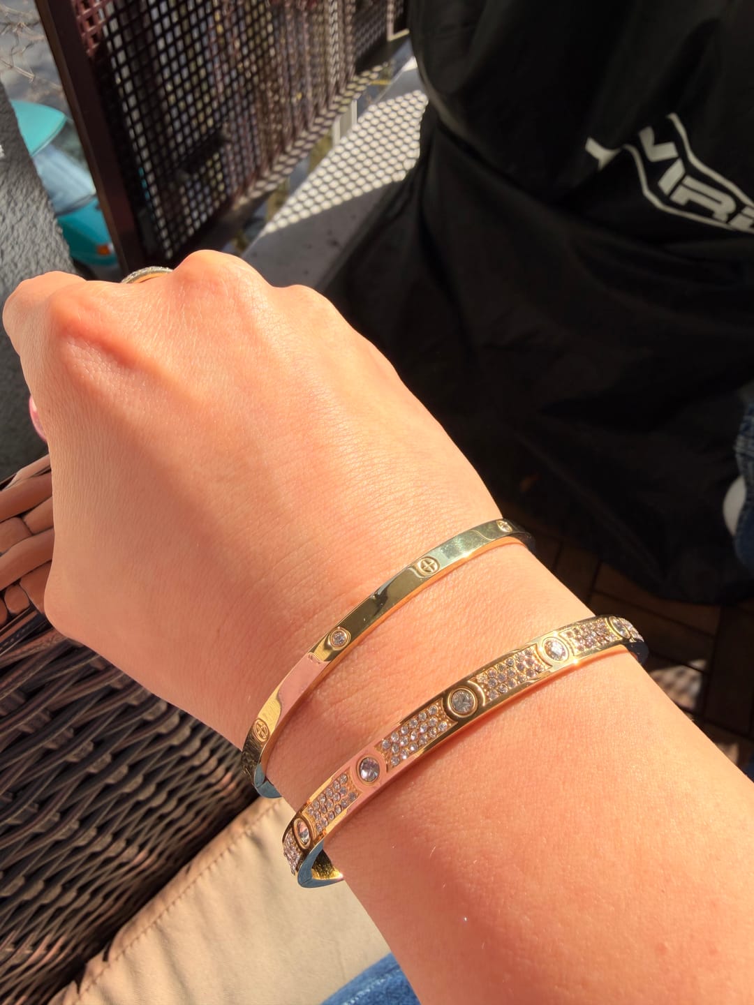 Customer photo review of Timeless Affection Stone Armreif