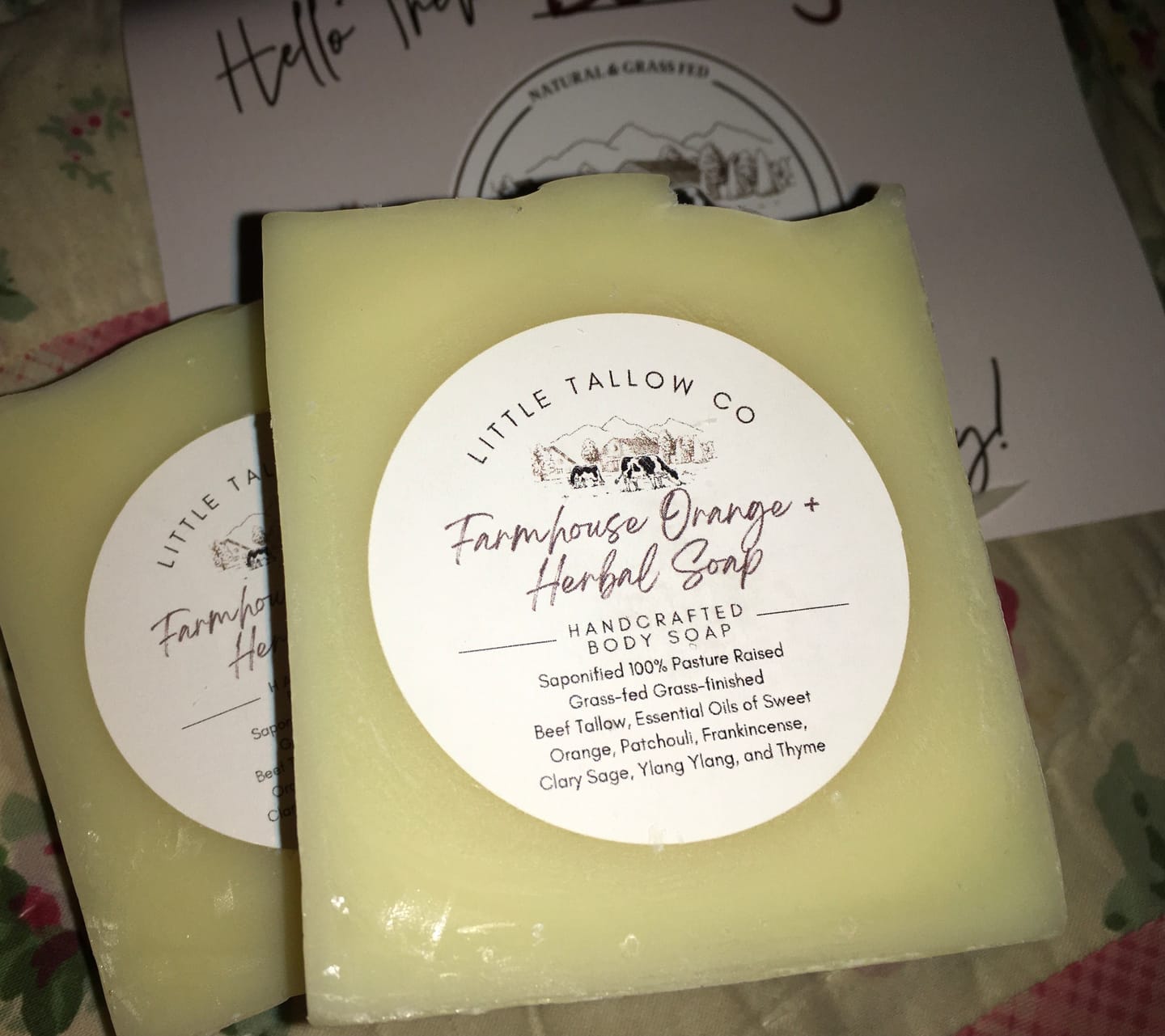 Customer photo review of Handmade Tallow Soap