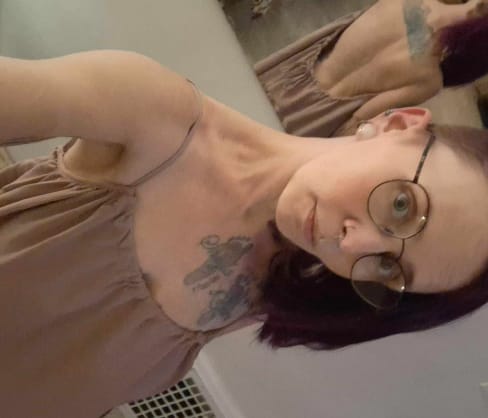 Customer photo review of Backless Maxi Dress