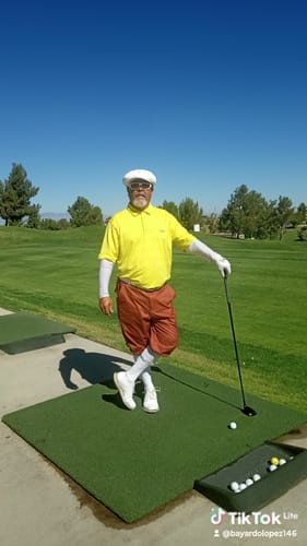 Customer photo review of pure brown-Men's Golf Knickers Pants