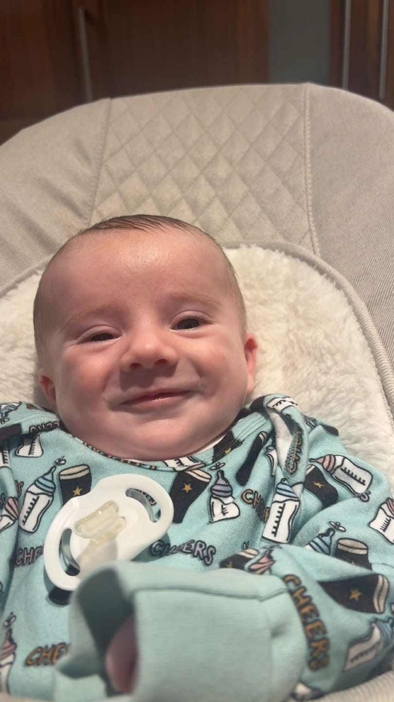 Customer photo review of Cheers Teething Bib