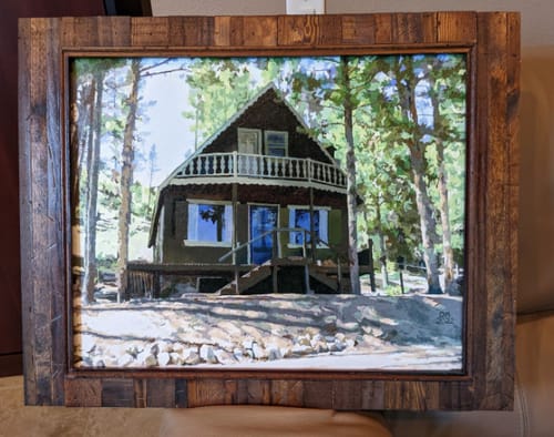 Customer photo review of Custom Paint By Numbers - Turn Trip Memory into Art