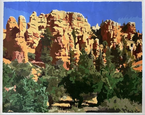 Customer photo review of Custom Paint By Numbers - Turn Trip Memory into Art