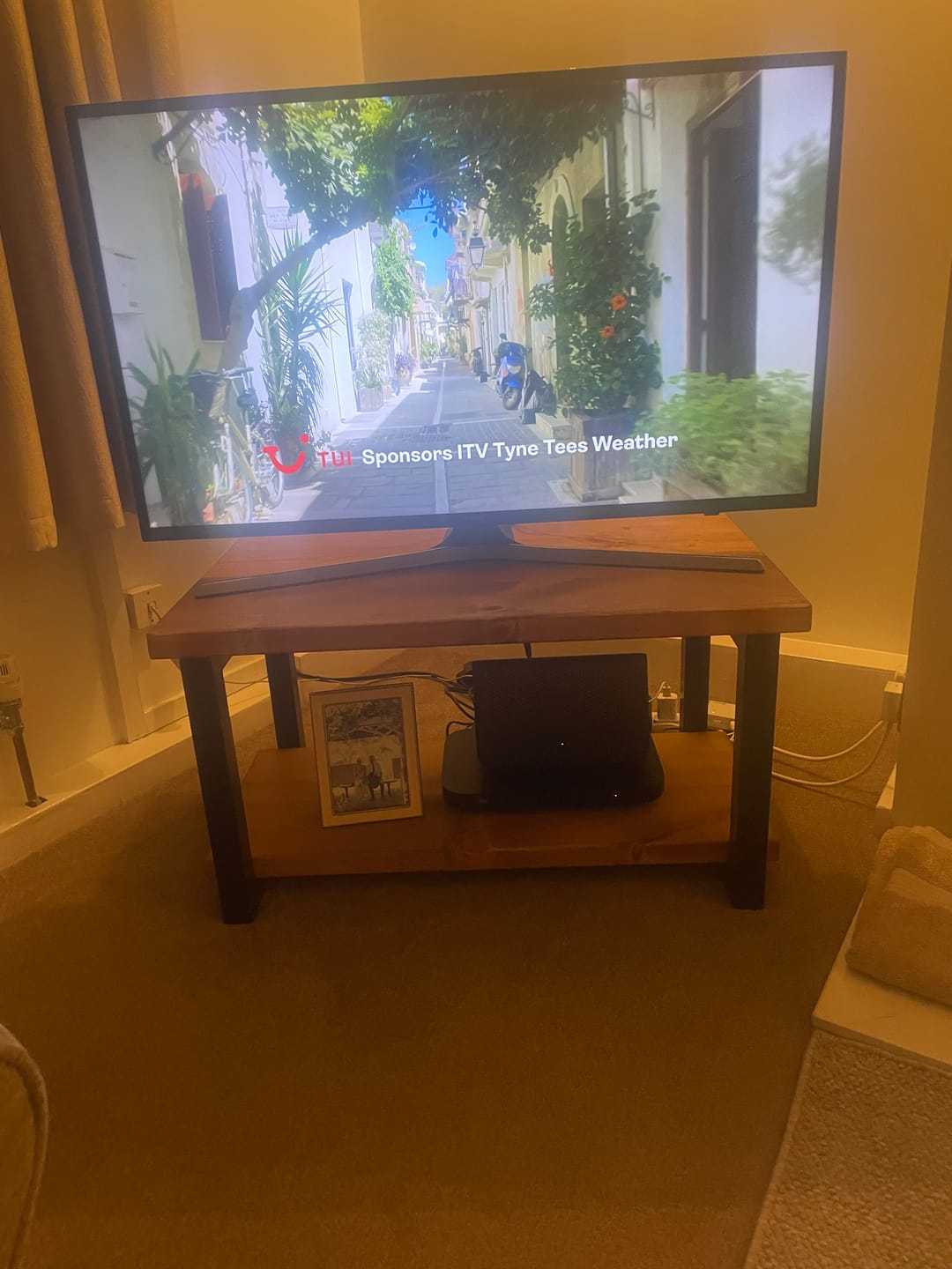 Customer photo review of Industrial style TV Stand | Media Unit