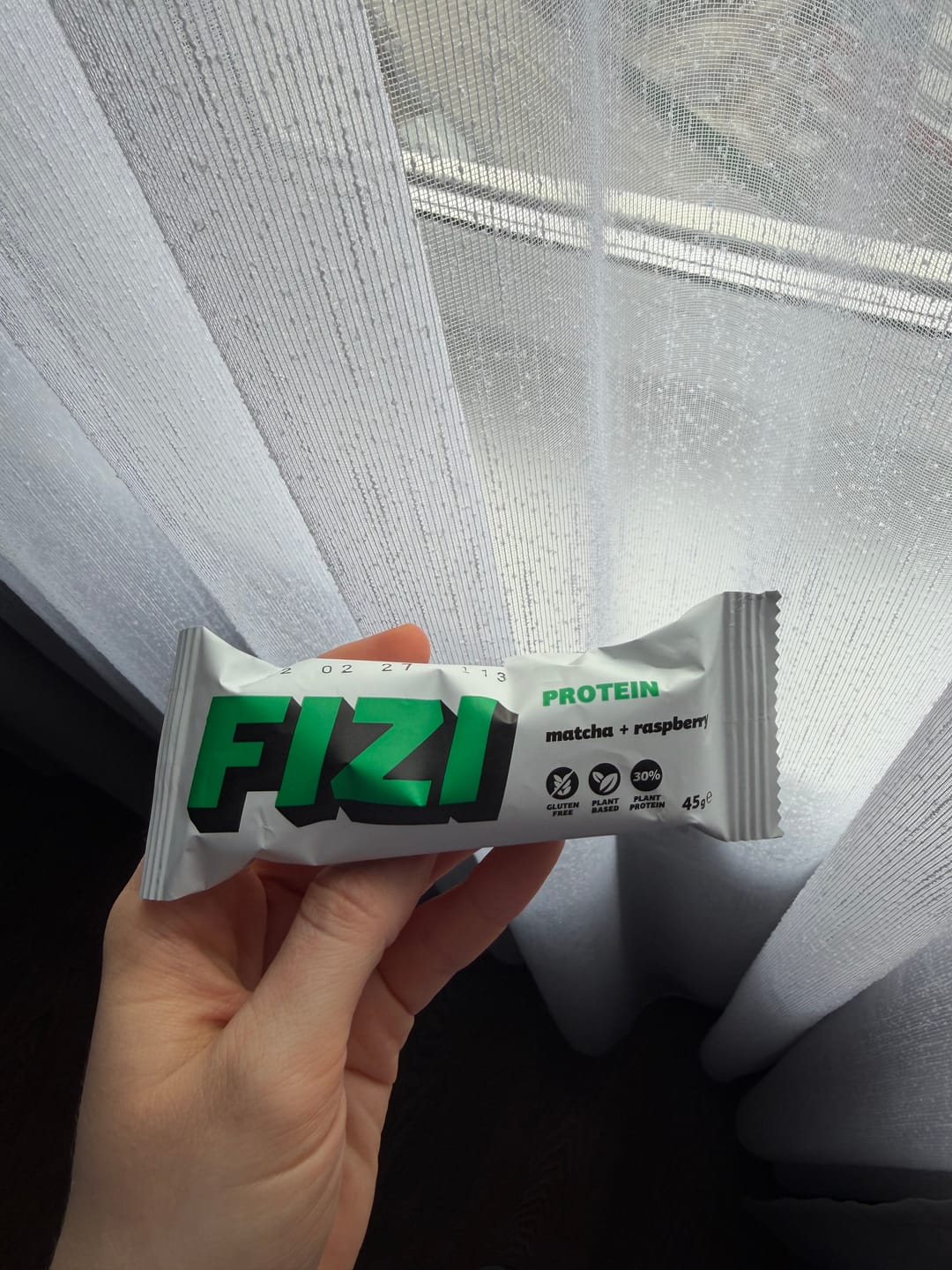 Customer photo review of Matcha + Raspberry