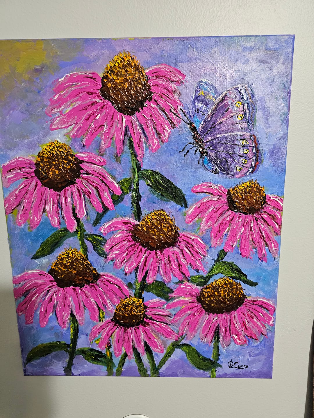 Customer photo review of DabblePaints™️ Magenta — Thick-Body Acrylic Paint