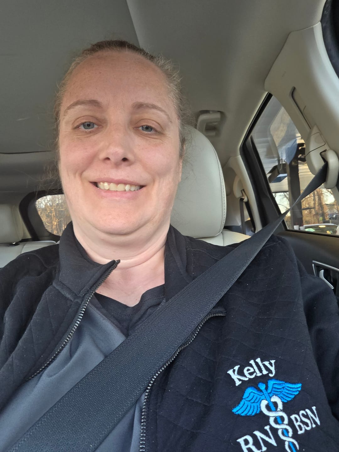 Customer photo review of Women's Franconia Quilted Sweatshirt Full Zip
