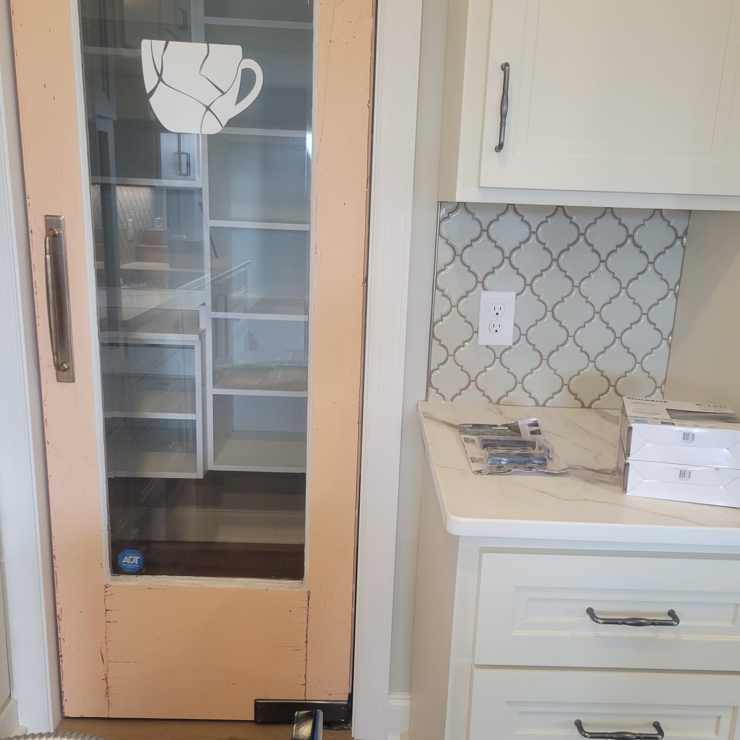Customer photo review of Classic Cabinet Pulls with Backplate - Antique Brass