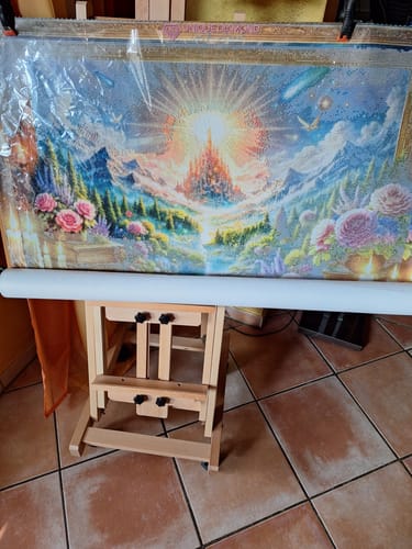 Customer photo review of 5D Diamond Painting – Das Buch der leuchtenden Reise