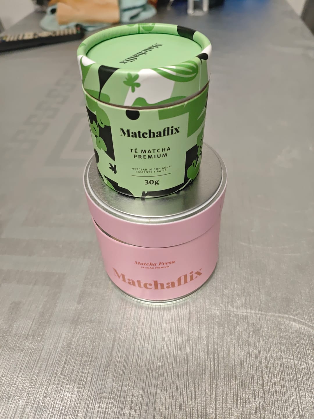 Customer photo review of Té Matcha Premium Fresa