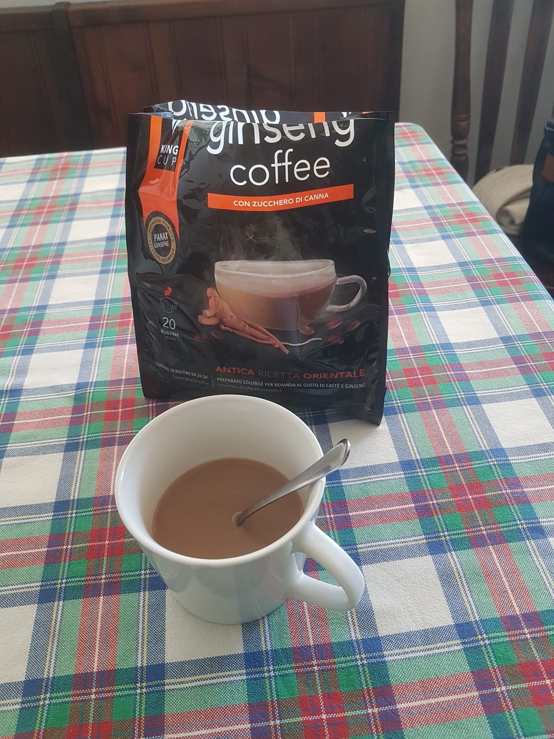 Customer photo review of 240 bustine di Caffè al Ginseng con zucchero di canna