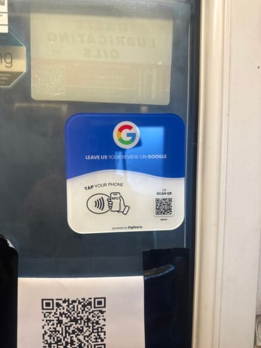 Customer photo review of Google Reviews - Plate