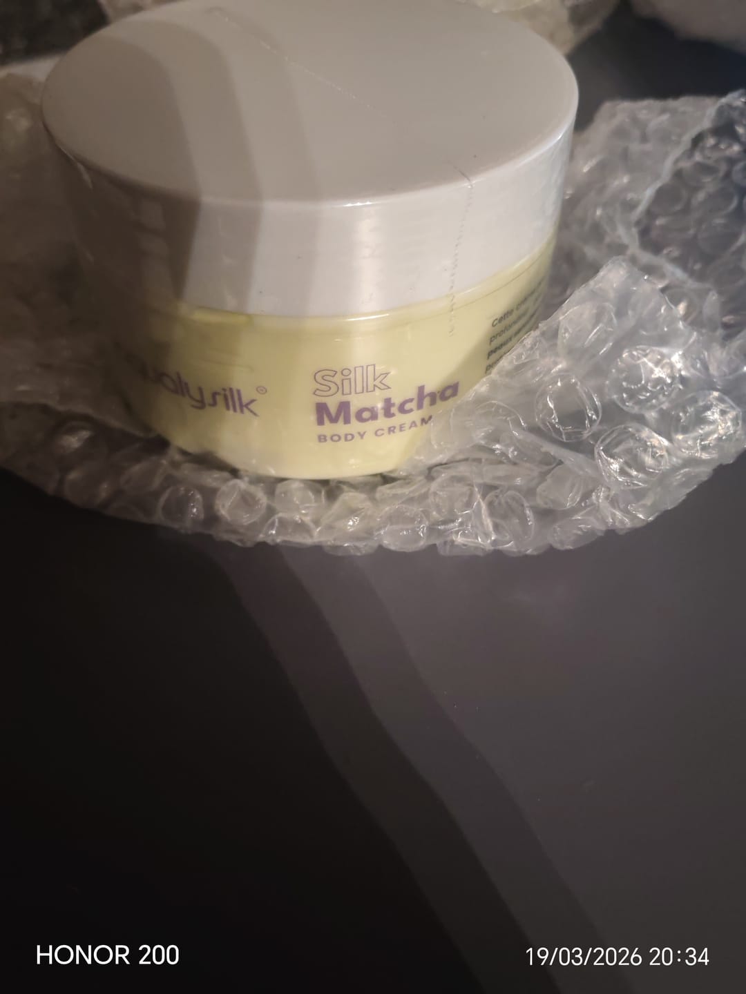 Customer photo review of SilkMatcha - Body Cream