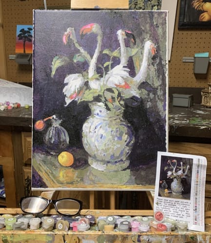 Customer photo review of Custom Paint By Numbers - Turn Trip Memory into Art