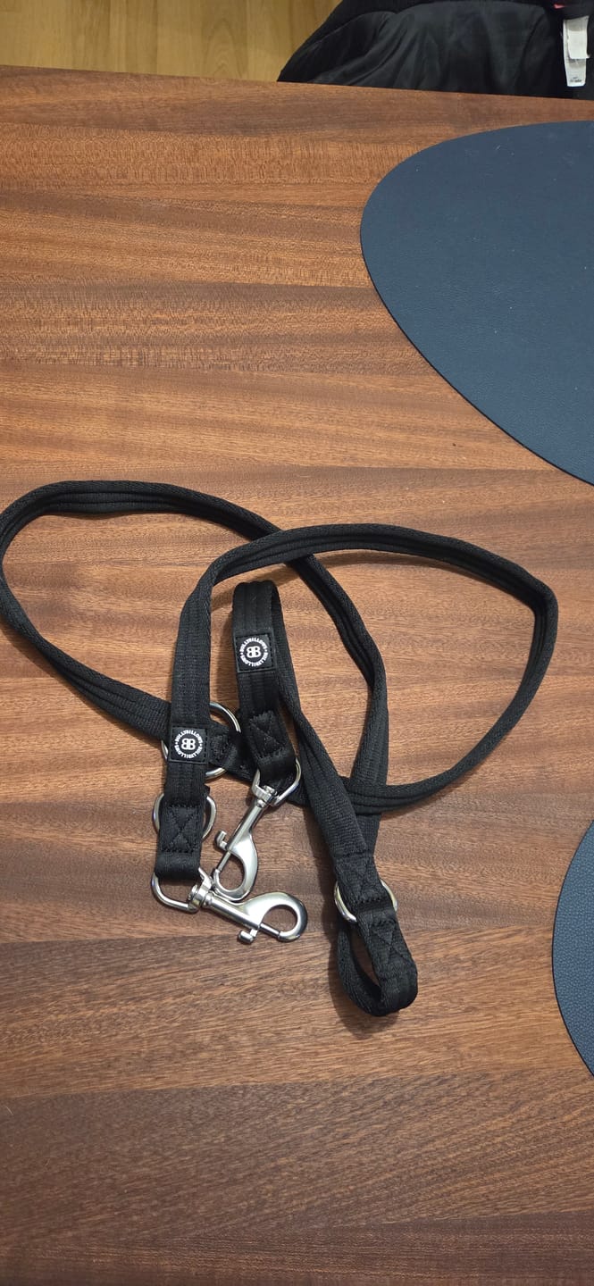 Customer photo review of Training Double Ended Dog Lead | 2m Length - Black