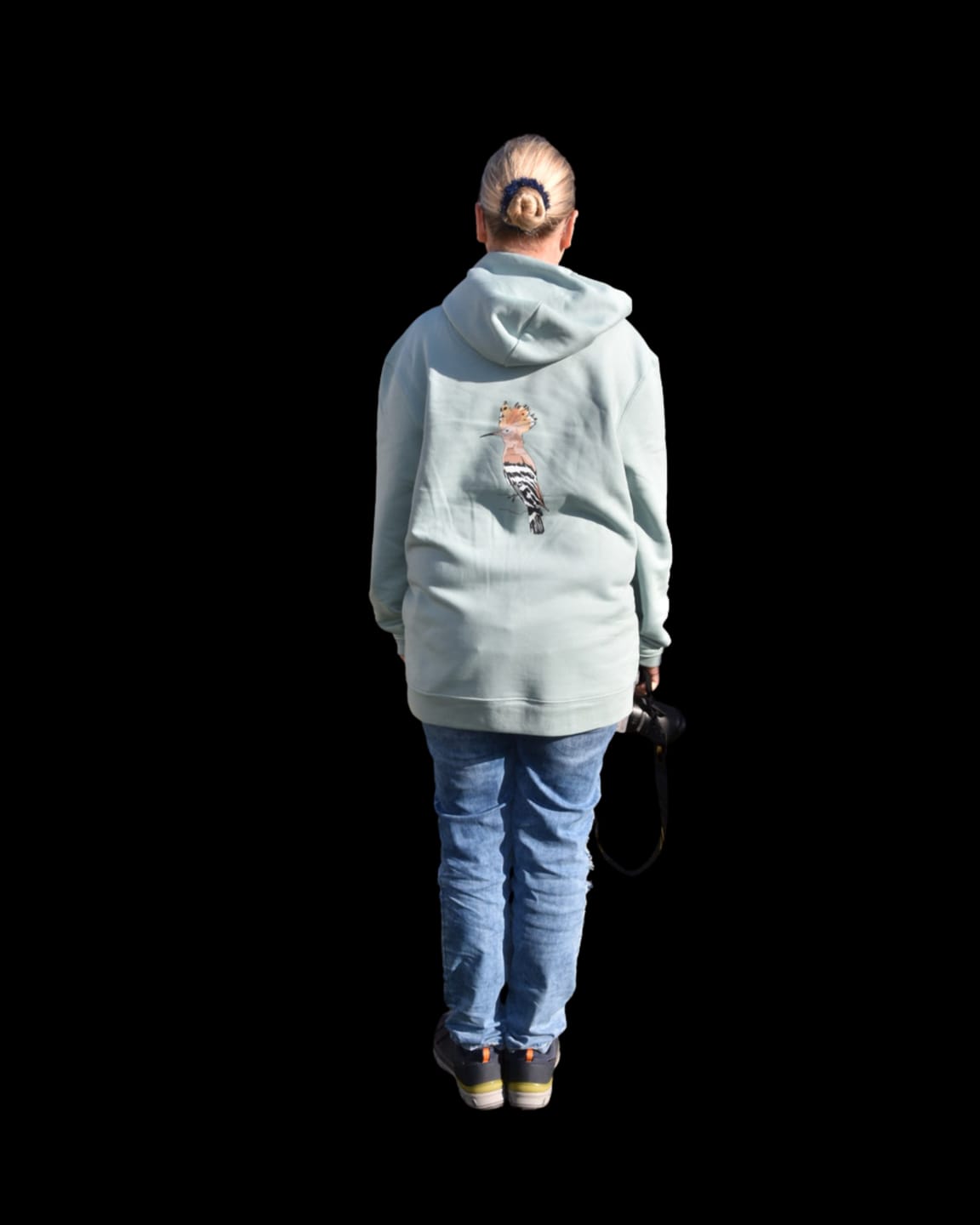 Customer photo review of Wiedehopf Bio Unisex Hoodie Backprint