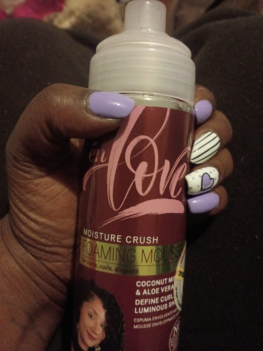 Customer photo review of Batana Oil & Biotin Extra Hold Foaming Mousse