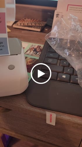 Customer video review of Round Label Tape for B21, B1, B3S