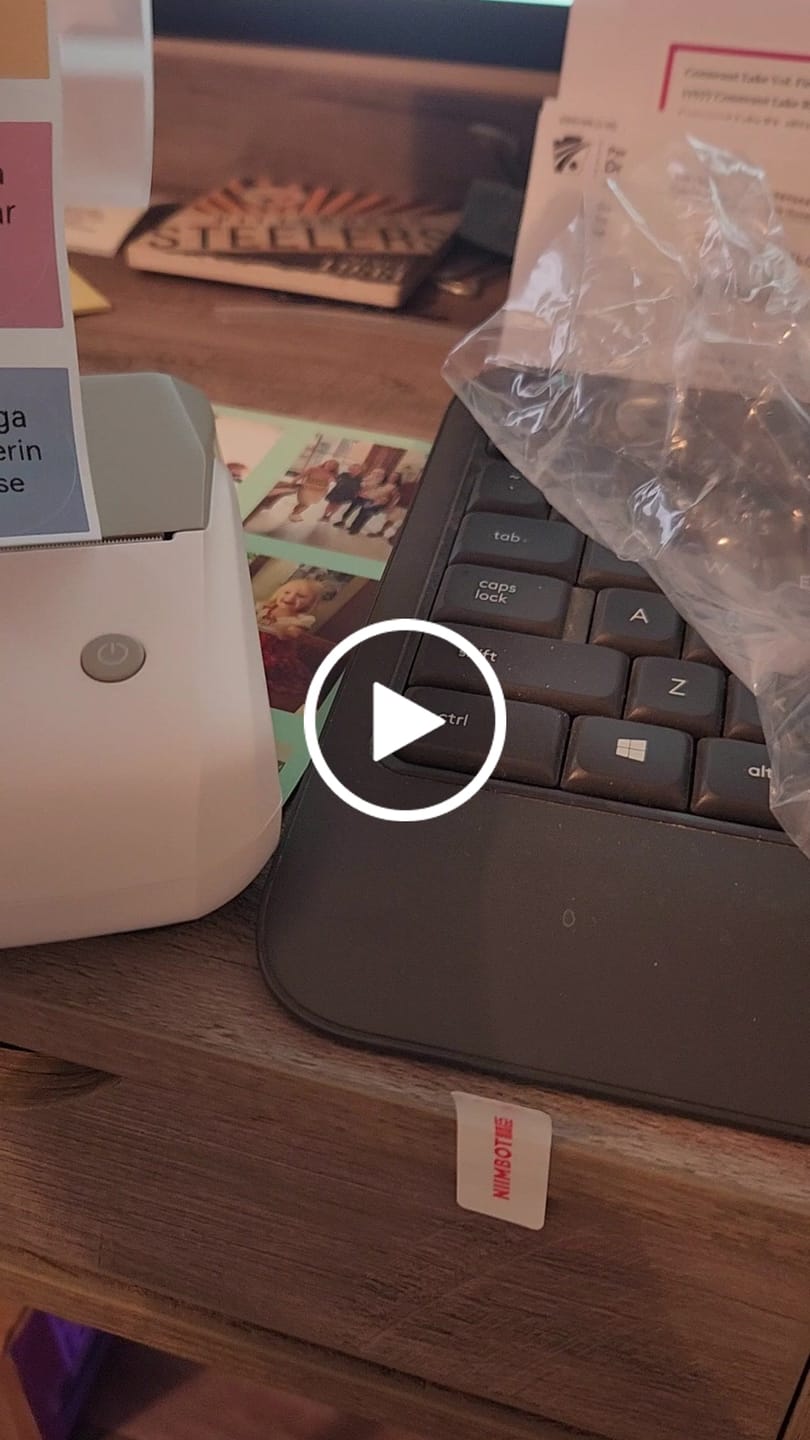 Customer video review of Round Label Tape for B21, B1, B3S