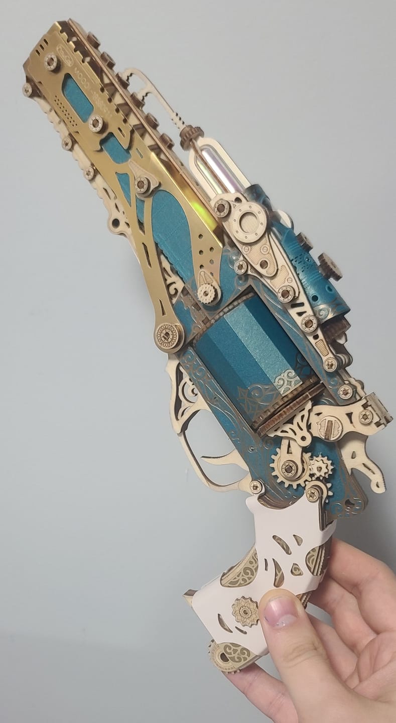 Customer photo review of Rokrgeek Revolver Gun 3D Wooden Puzzle