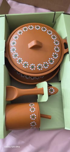 Customer photo review of Mexican Clay Plate Baby (PREORDER) Mexican Inspired Silicone Barro Meal Set