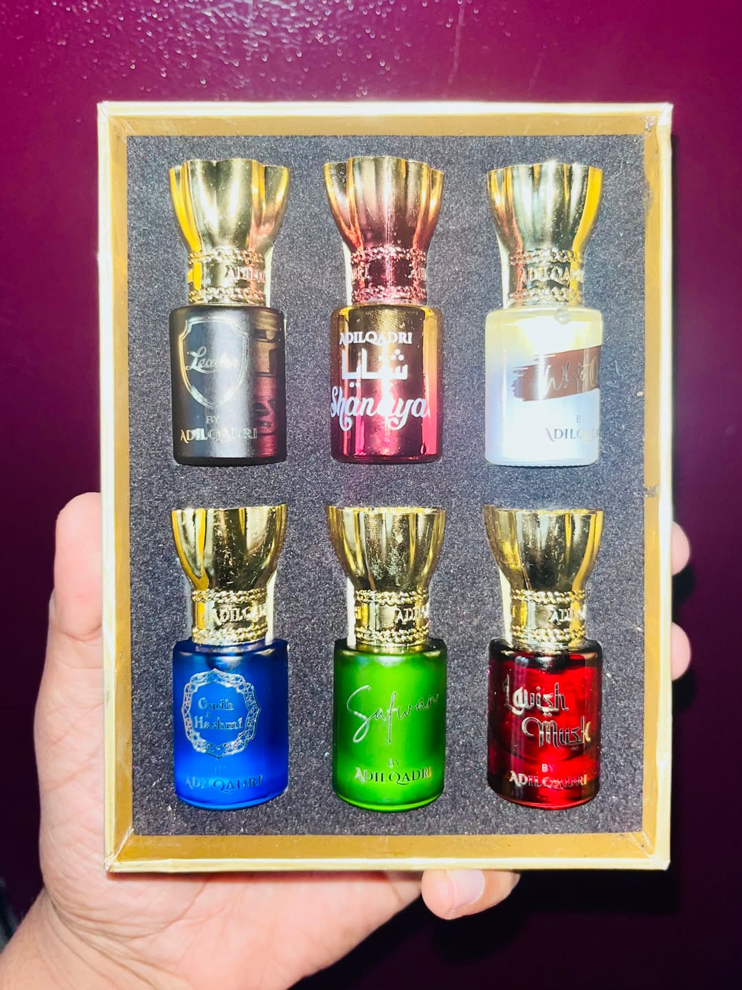 Customer photo review of Assorted Luxury Attar Perfume Gift Set (6 × 5.5Ml)