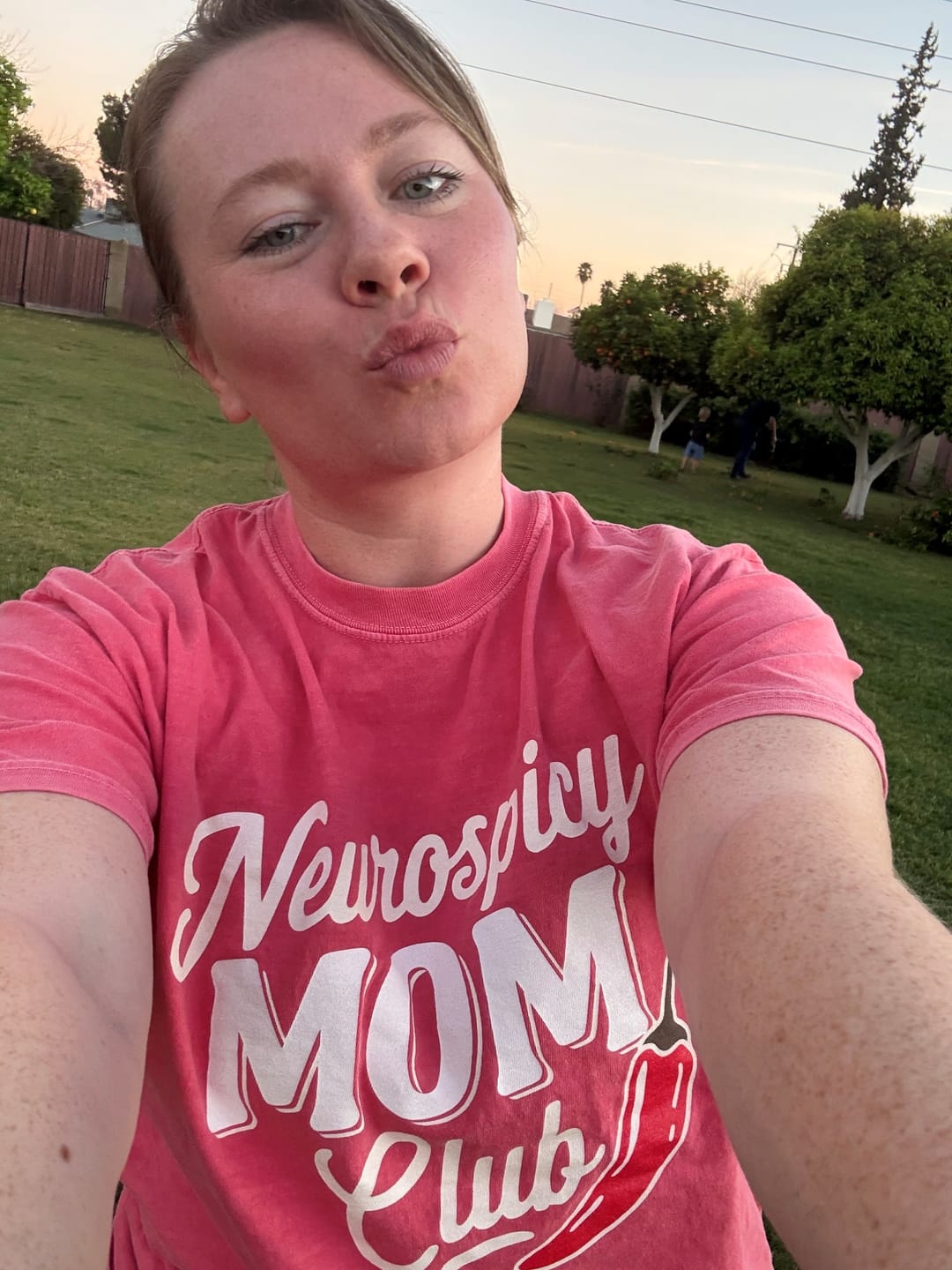Customer photo review of Neurospicy Mom Club Comfort Colors Tee