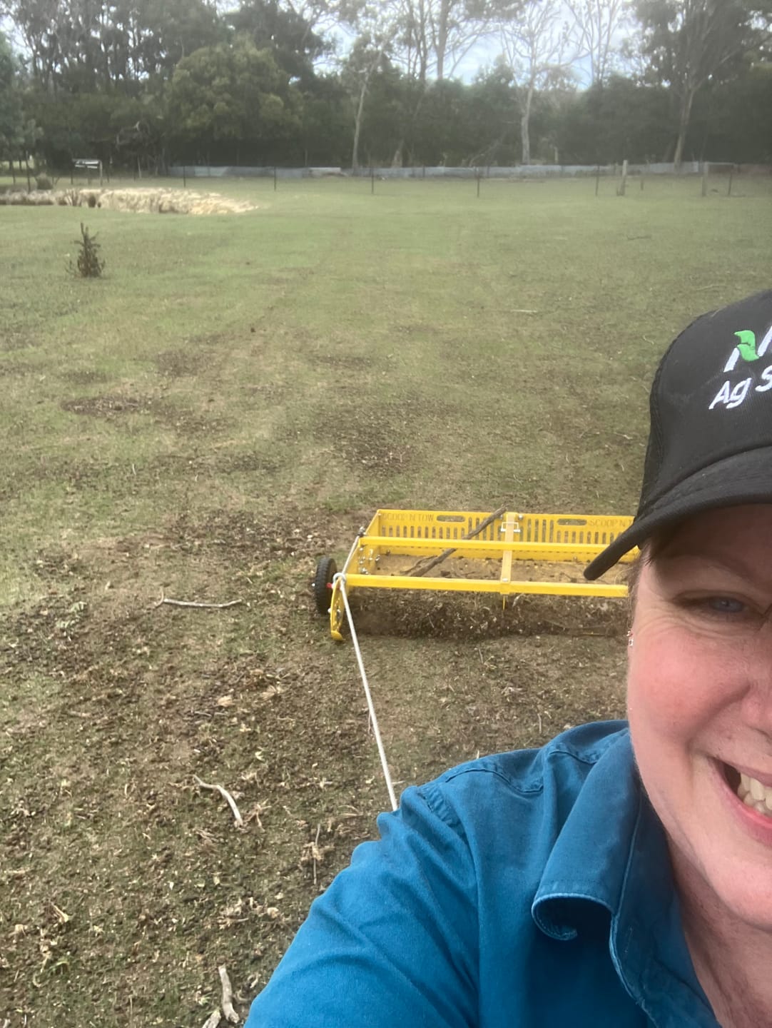 Customer photo review of Scoop'N'Tow Manure Scooper / Paddock Field Cleaner + Trailer