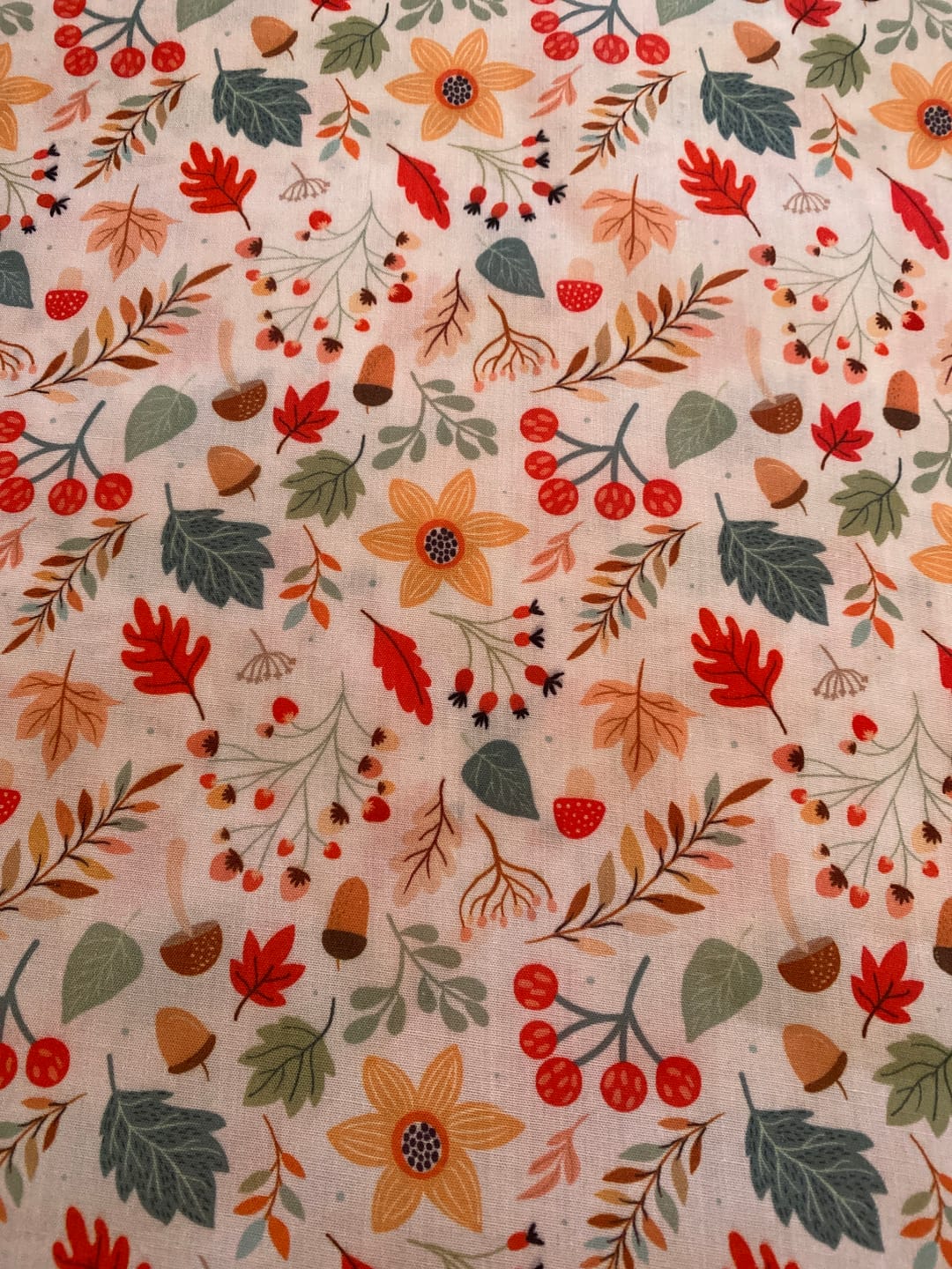 Customer photo review of Fall Garden Polycotton Fabric