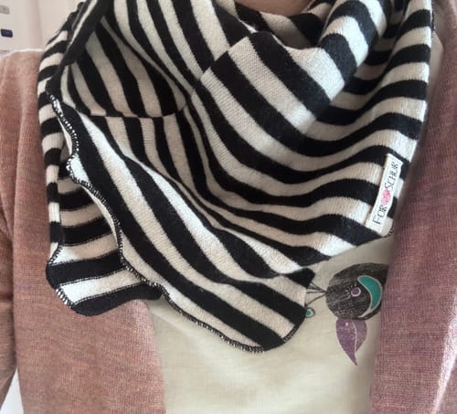 Customer photo review of Upcycling Kaschmir Halstuch