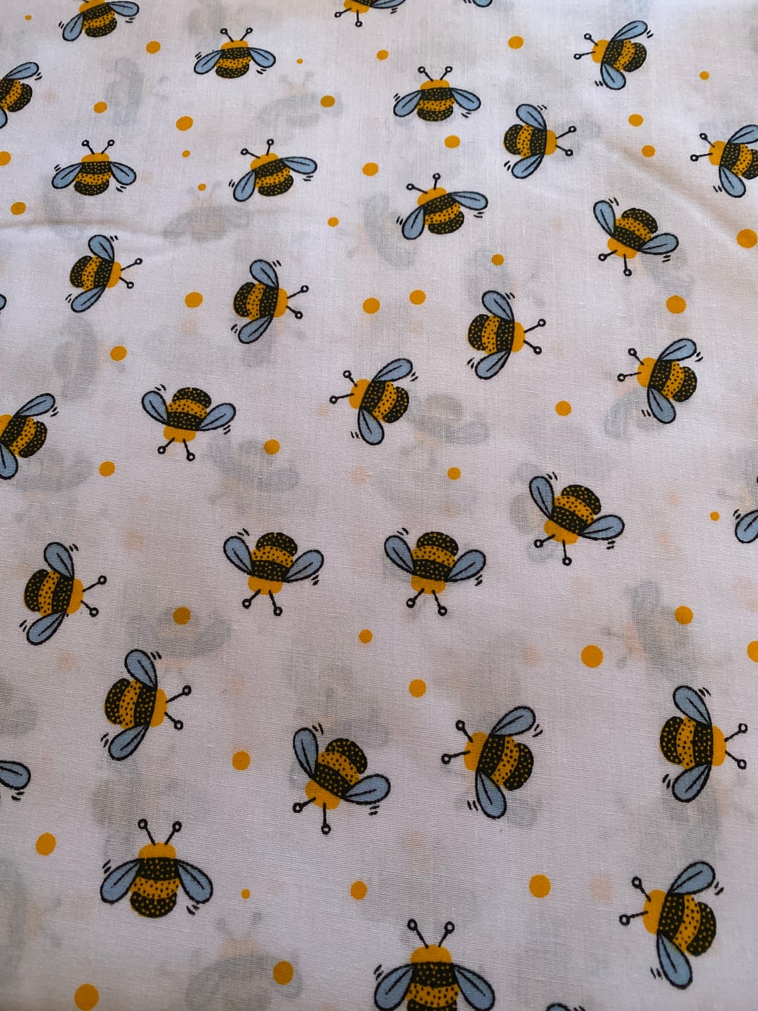 Customer photo review of Bees and Dots Polycotton Fabric
