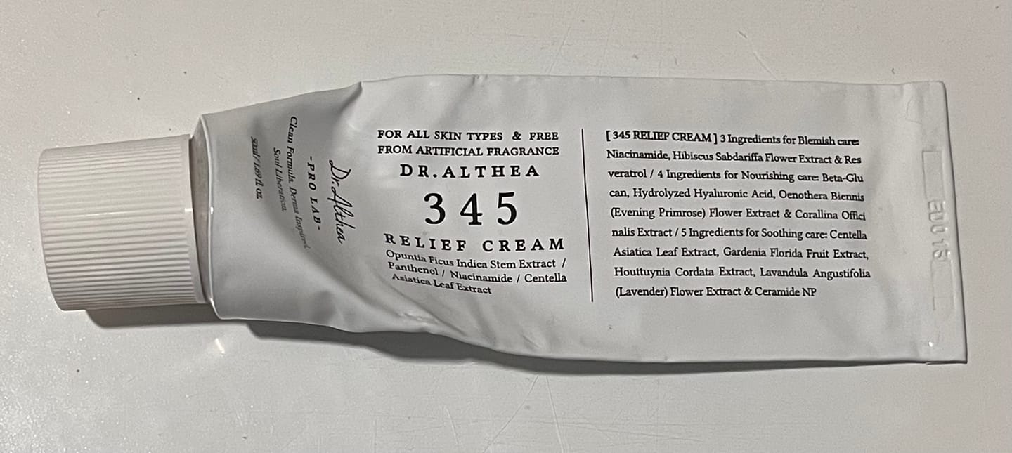 Customer photo review of 345 Relief Cream