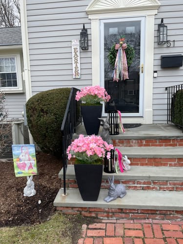 Customer photo review of Blushing Blooms Wreath Ribbon