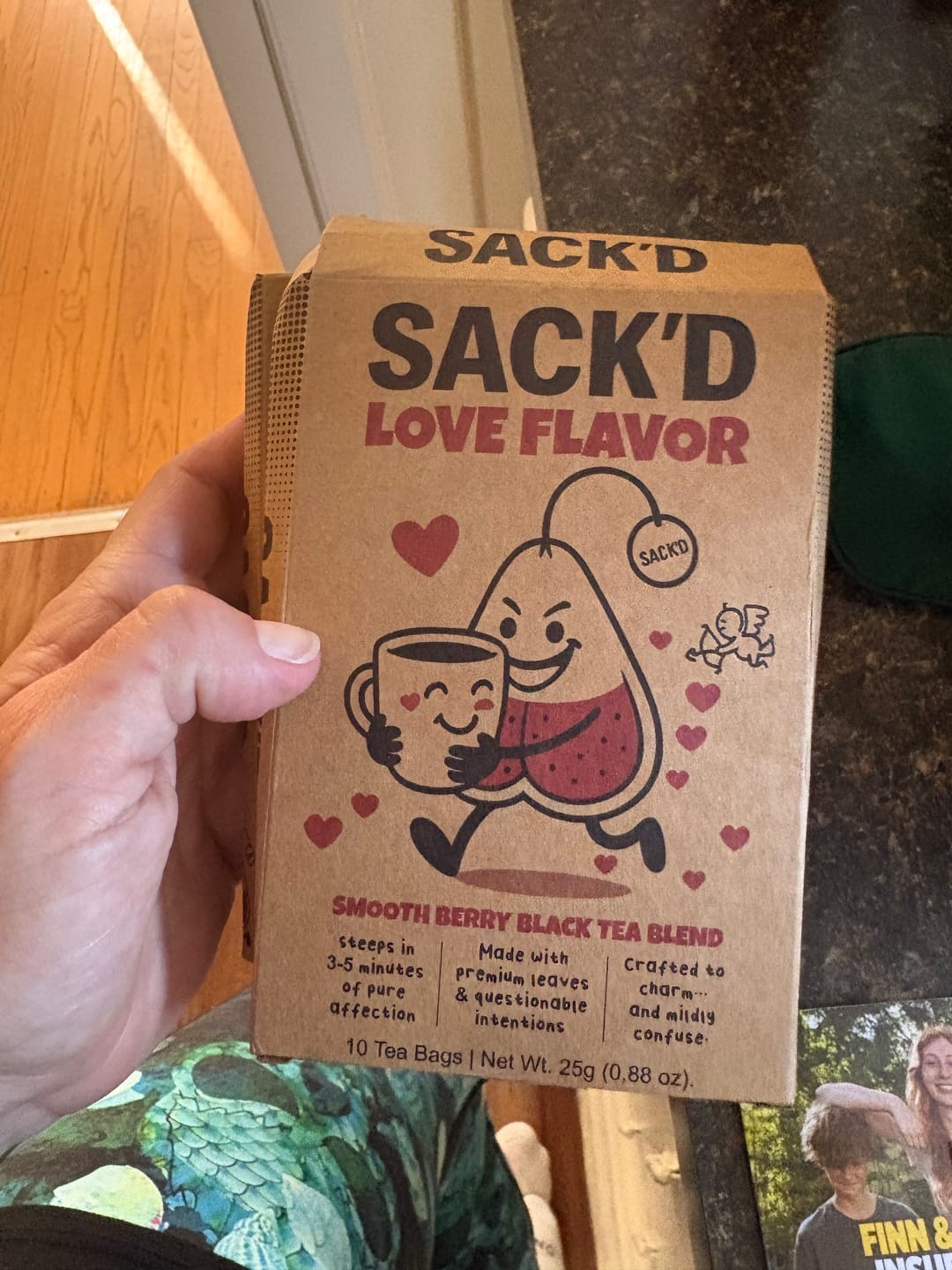 Customer photo review of SACK’D Love Flavor – Smooth Berry Black Tea