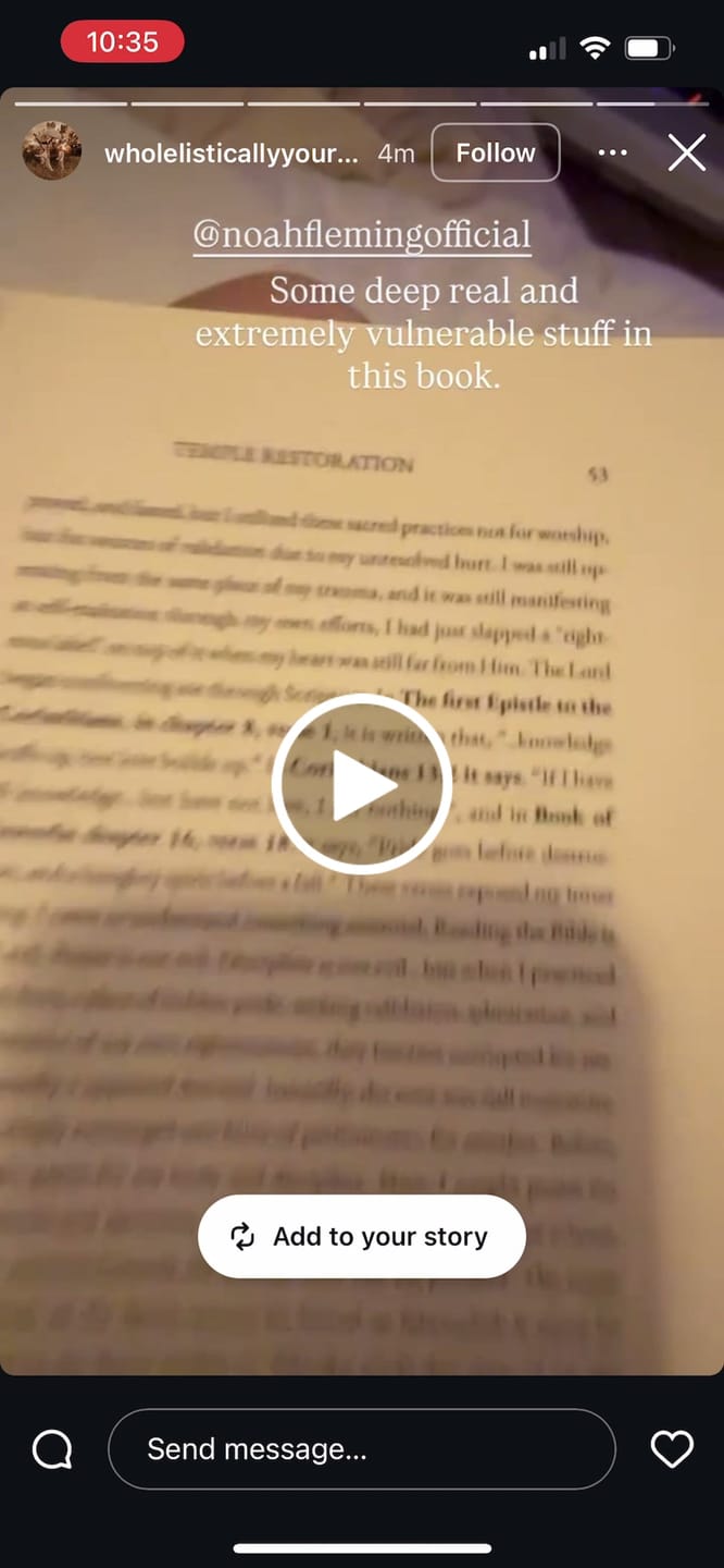 Customer video review of Temple Restoration Ebook