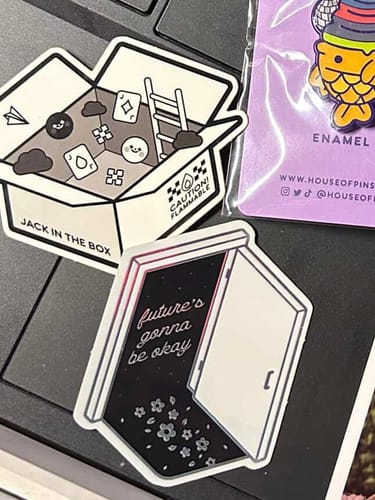 Customer photo review of Hope World x Jack In The Box Stickers