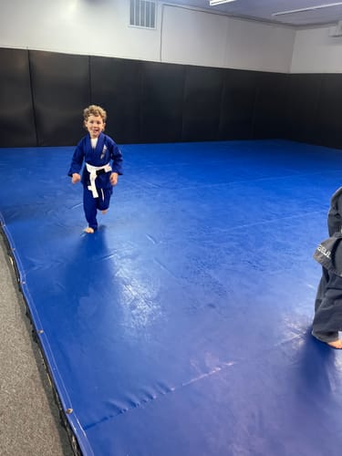 Customer photo review of Core Blue Brazilian Jiu Jitsu Kids BJJ Gi
