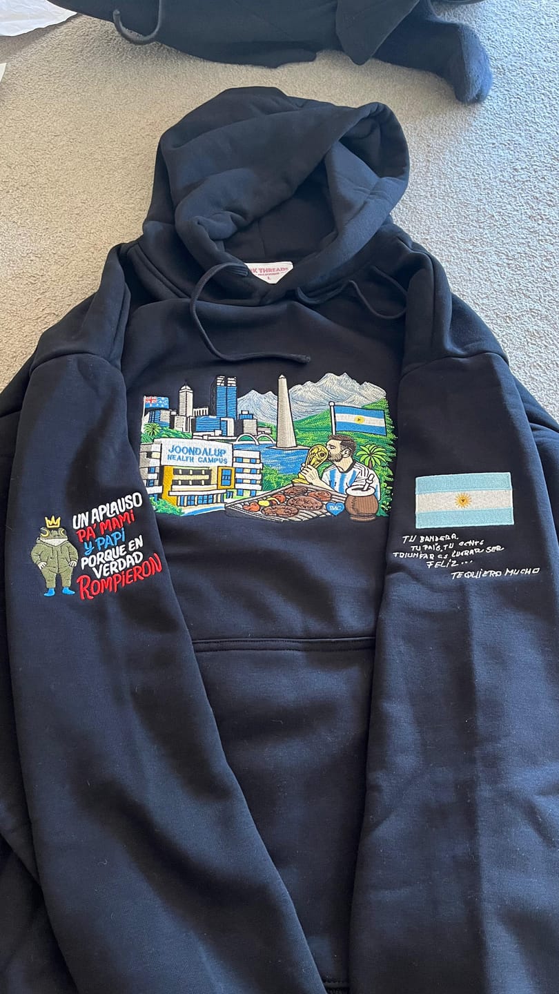 Customer photo review of CUSTOM Men's Heavyweight Hoodie