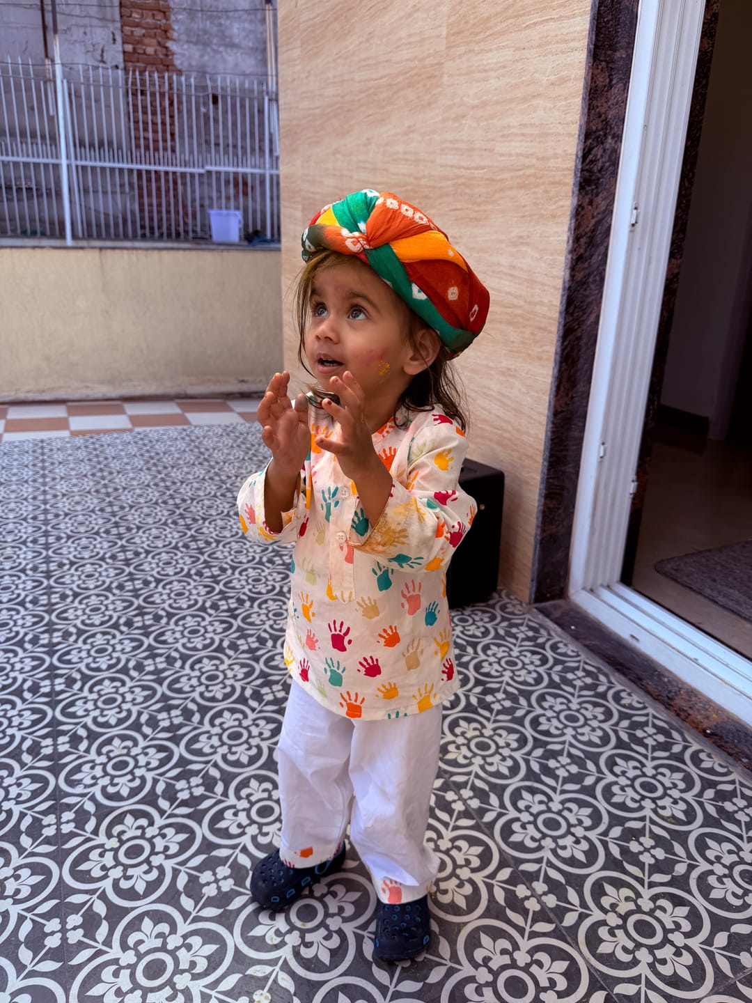 Customer photo review of Happy Holi Kurta Pajama