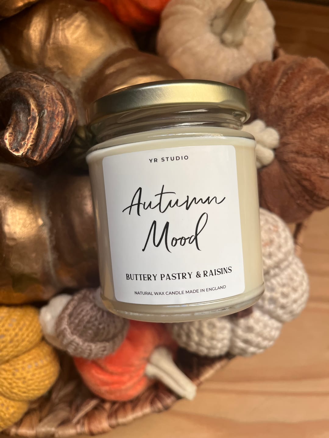 Customer photo review of "Autumn Mood" Buttery Pastry & Raisins Candle