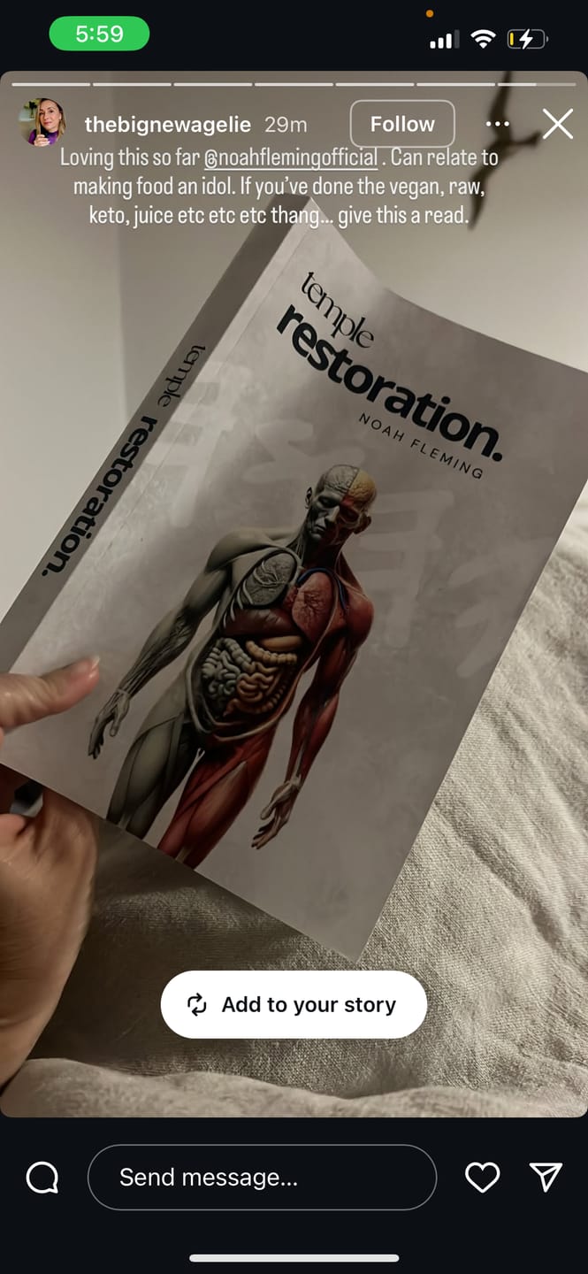 Customer photo review of Temple Restoration Ebook