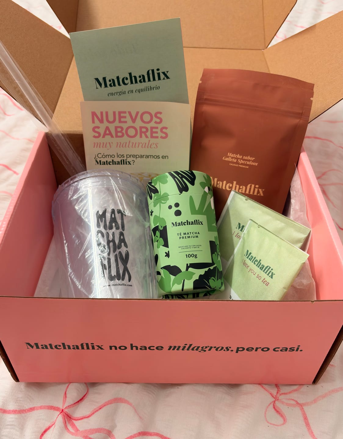 Customer photo review of Té Matcha Premium Galleta Speculoos