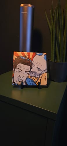 Customer photo review of Pop Art Tegel – Jouw Foto als Vintage Comic Book Illustratie