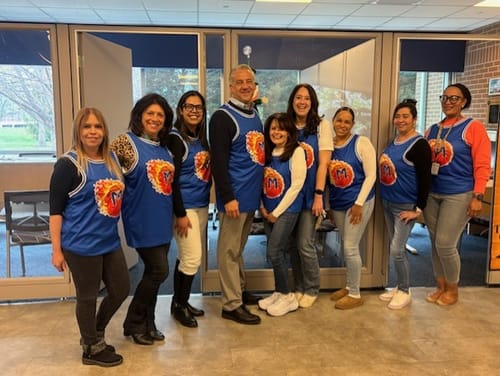 Customer photo review of Custom Royal White Classic Tops Casual Basketball Jersey