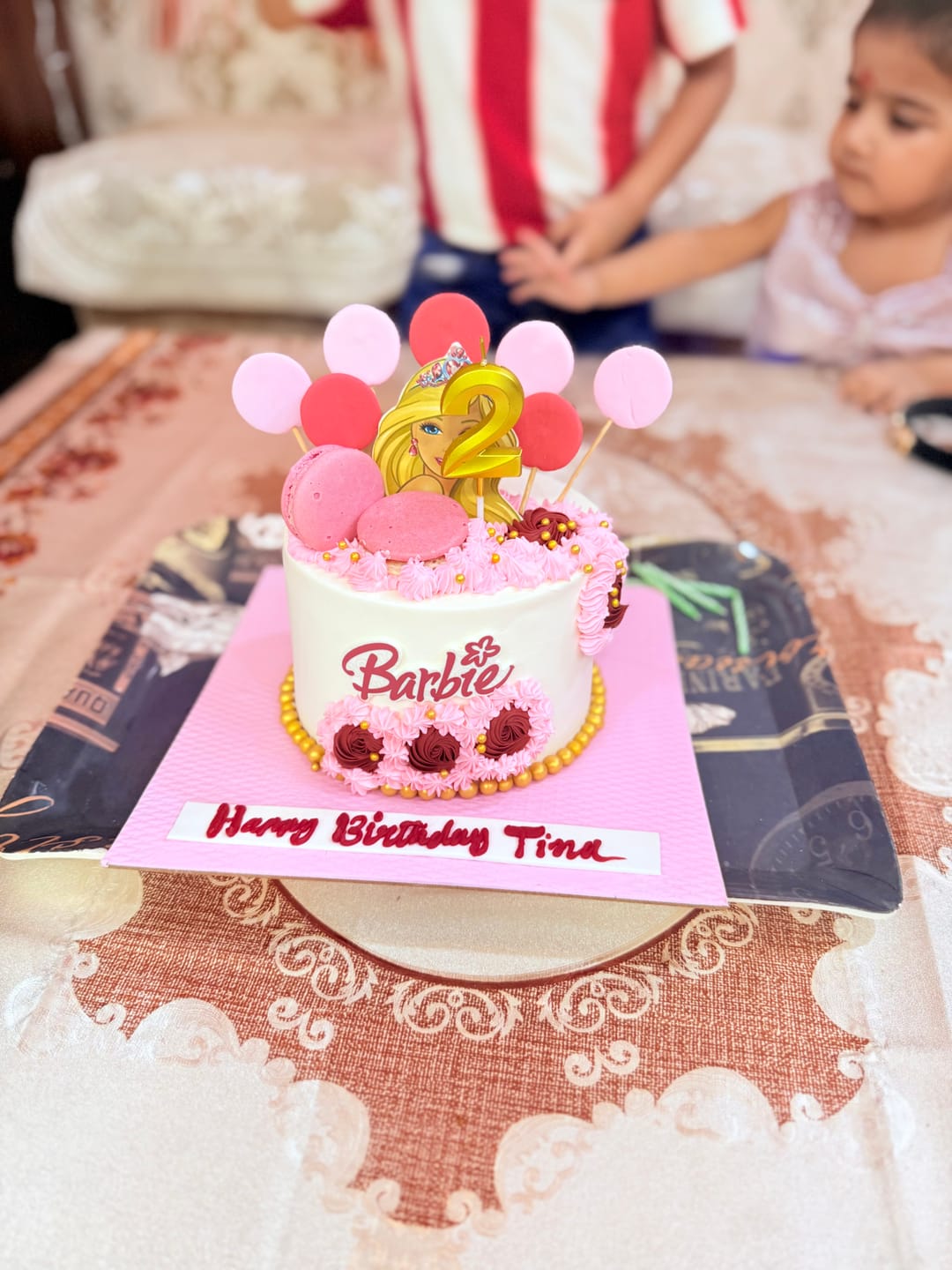 Customer photo review of Cool Barbie Girl Cake