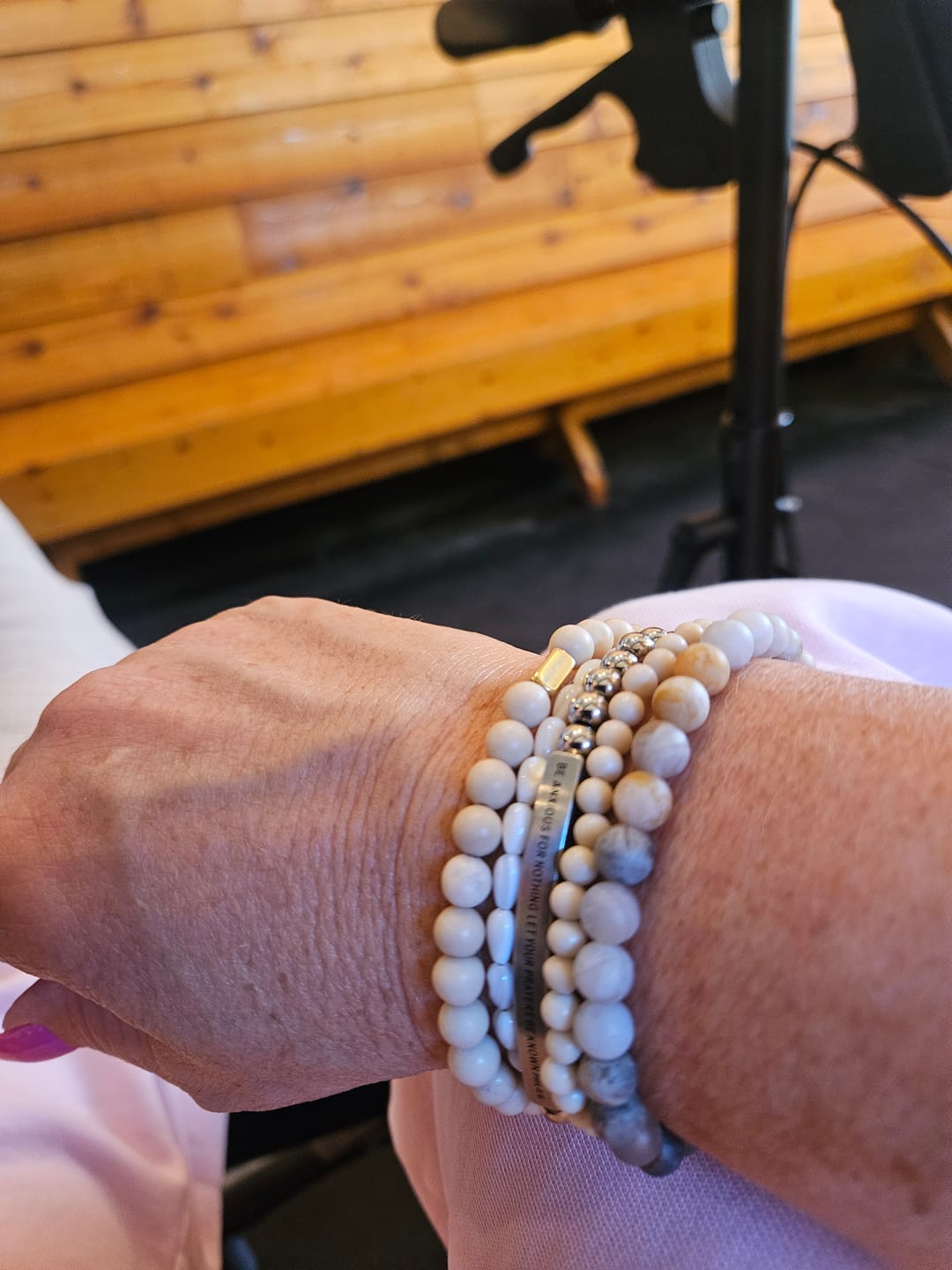 Customer photo review of MATTE JASPER  - ACCENT BRACELET