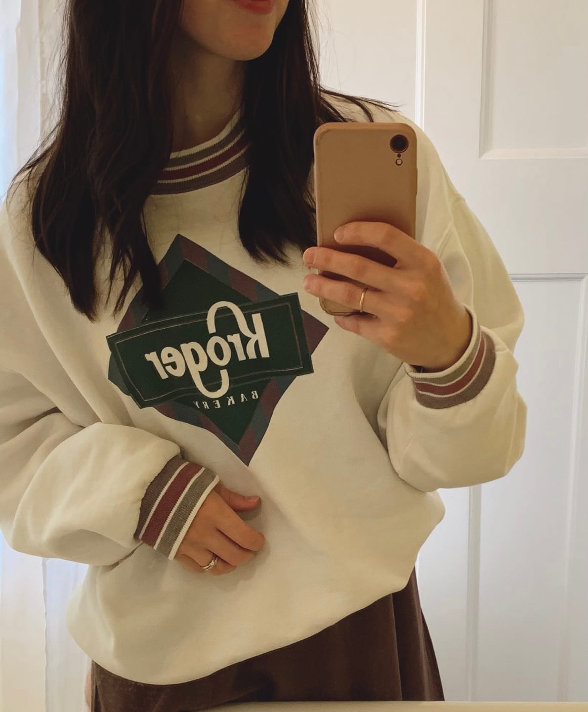 Customer photo review of 90's Kroger Bakery USA Made Vintage Sweatshirt Size M-L