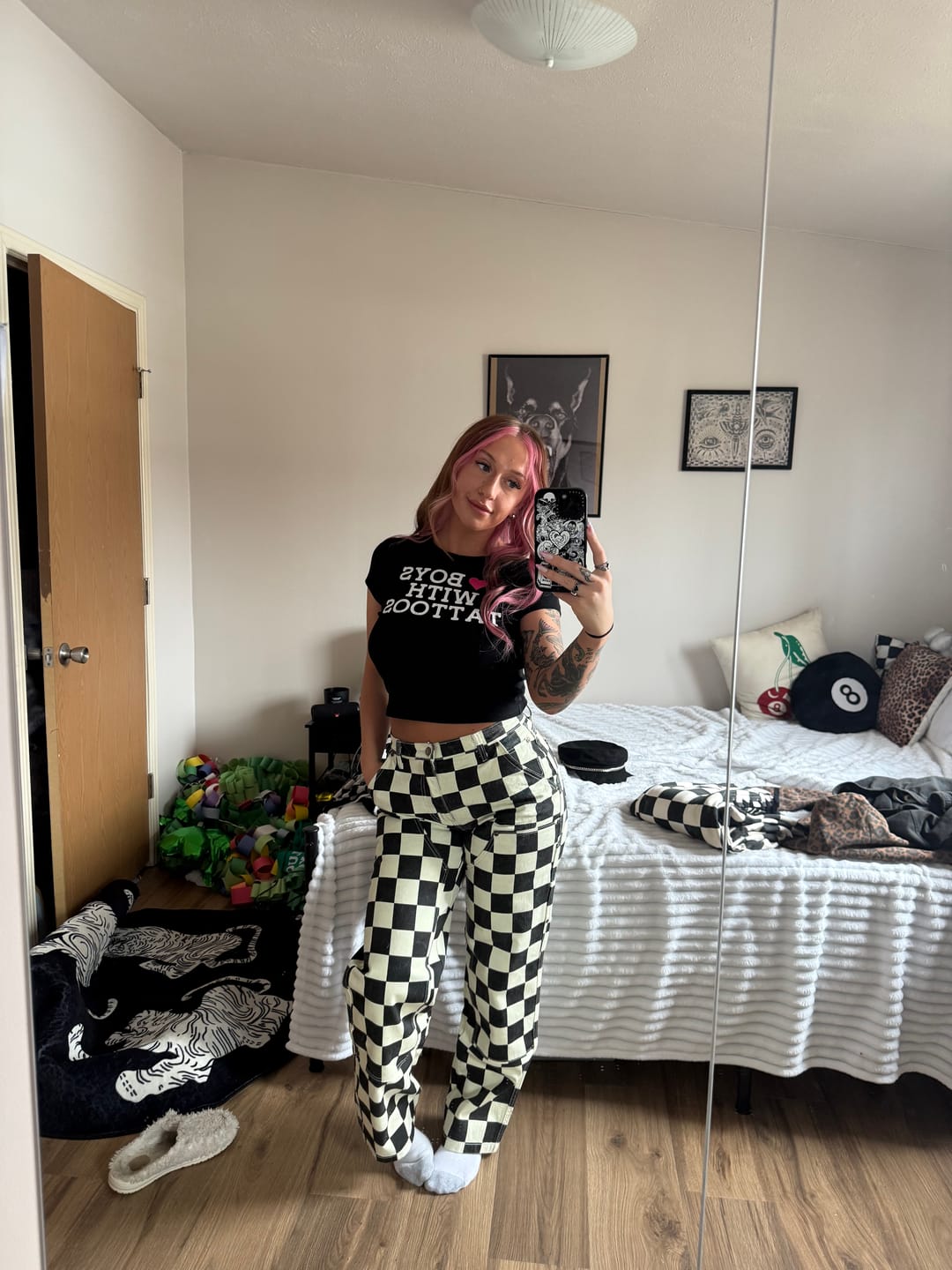 Customer photo review of Gravedigger Carpenter Pant - Checkered