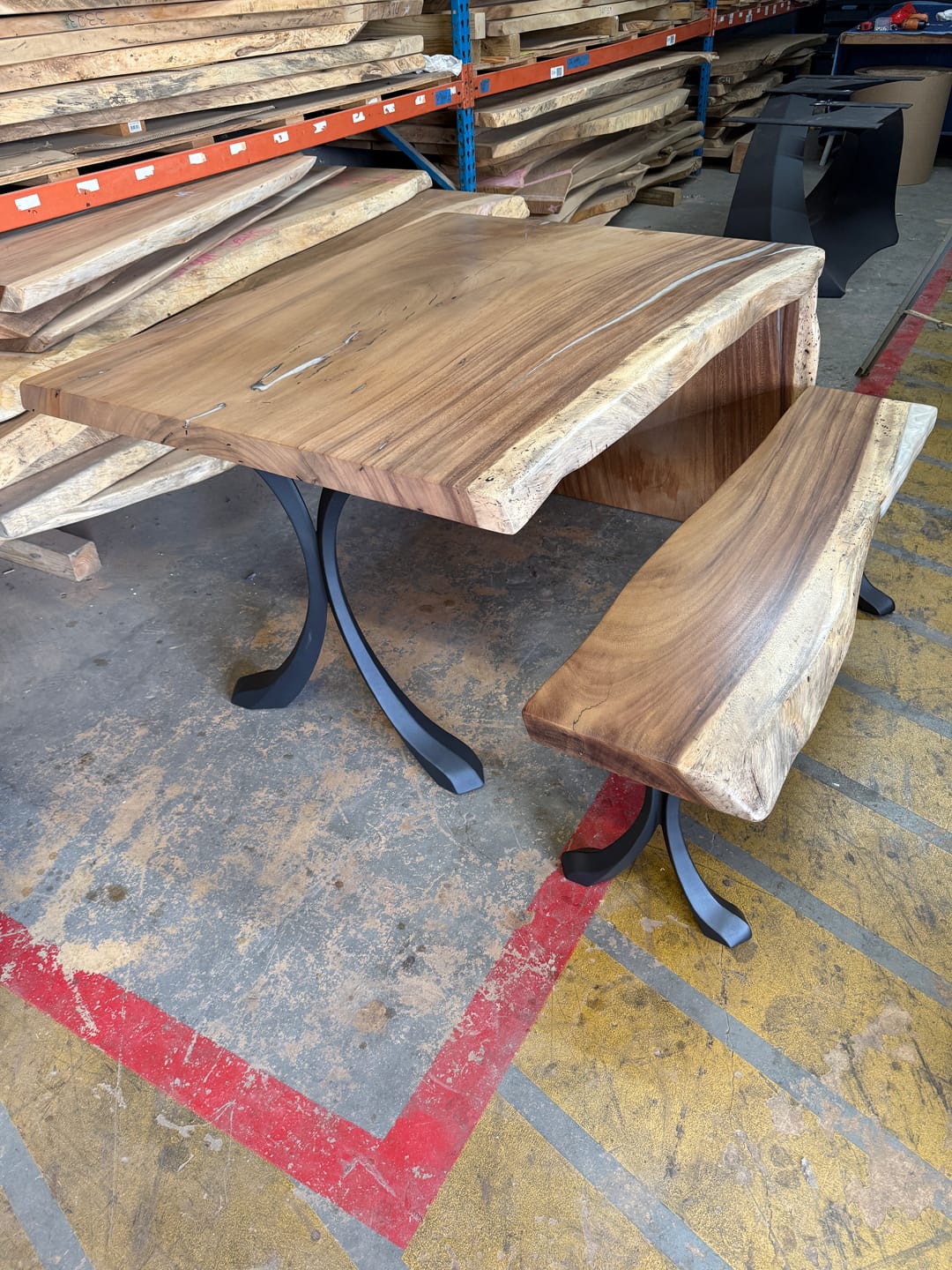 Customer photo review of Table Legs 421 Xeni 28.2" H X-Shaped Metal Dining Furniture